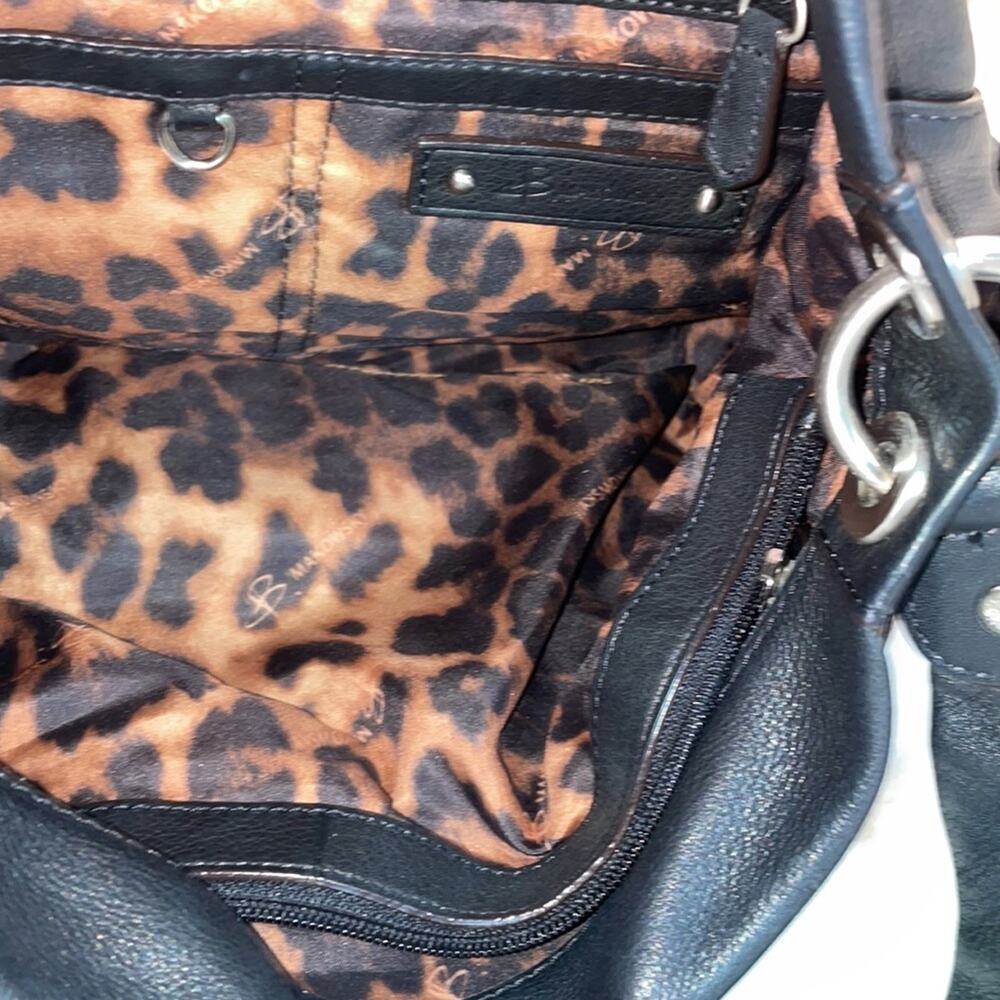 B. Makowsky black leather bag - Picture 6 of 10